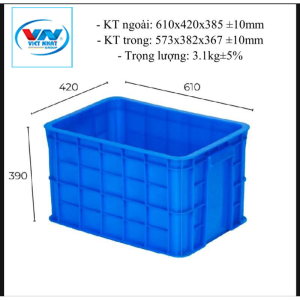 Sóng nhựa VN04-HL 610 × 420 × 390 mm