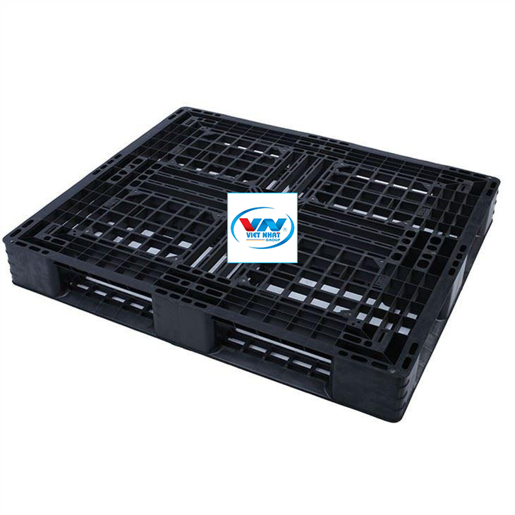 Pallet nhựa đen VN03-PL 1100 × 1100 × 150 mm