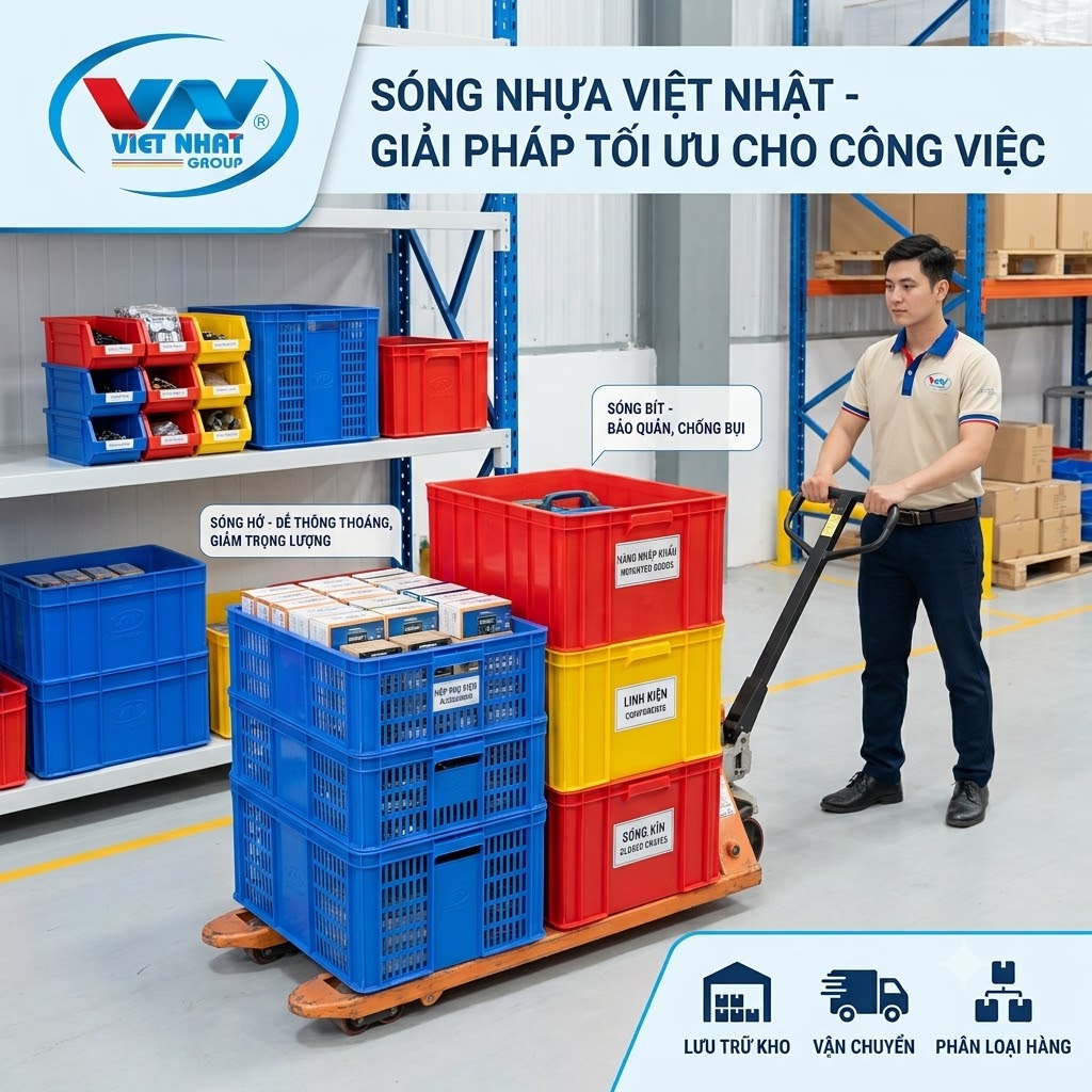 ứng dụng sản phẩm sóng nhựa trong công việc như thế nào