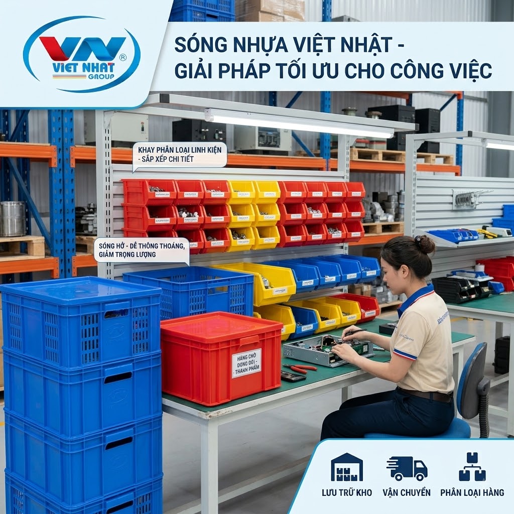 ứng dụng sản phẩm sóng nhựa trong công việc như thế nào