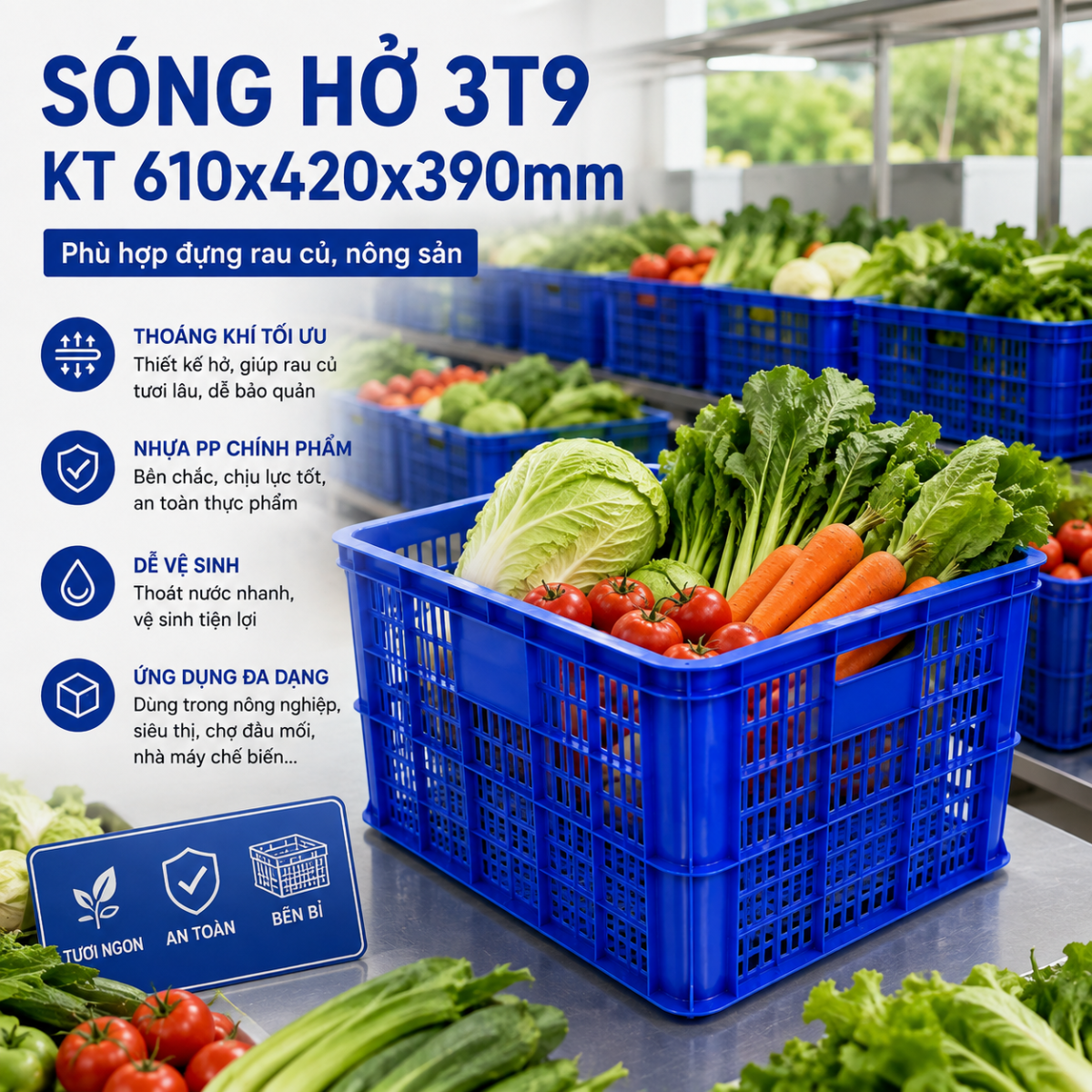 lợi ích khi sử dụng các loại sóng nhựa hở