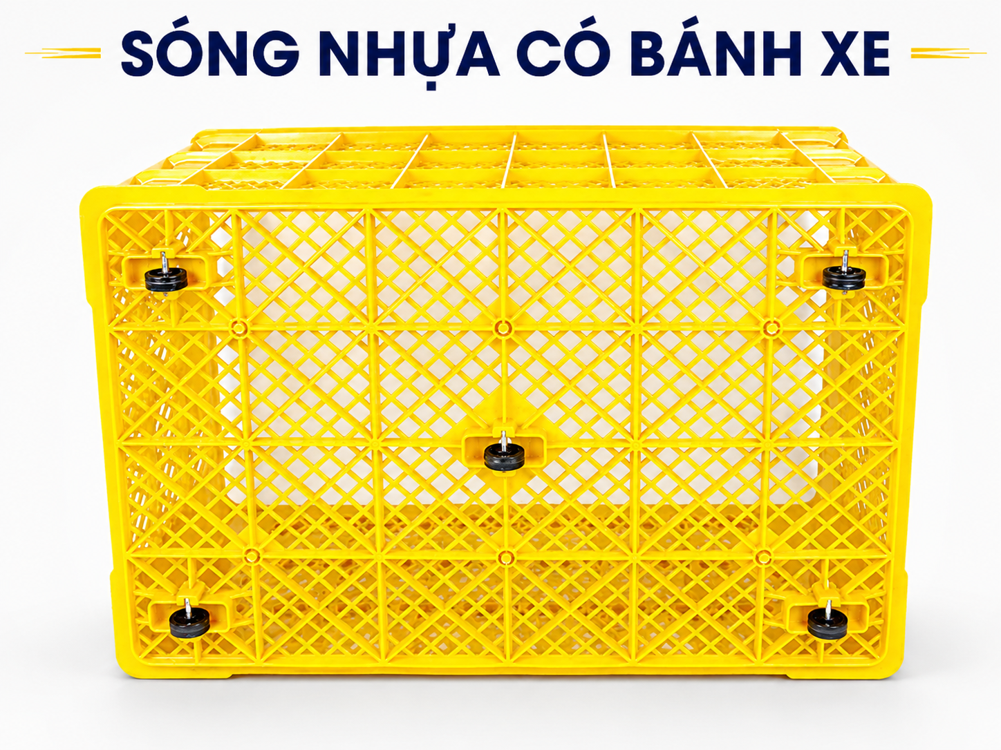 sóng nhựa có bánh xe