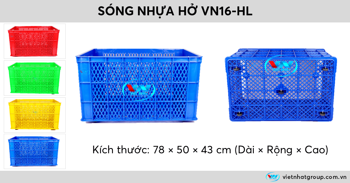 Sóng nhựa hở VN16 Việt Nhật