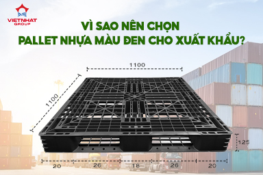 Vì sao nên chọn Pallet nhựa đen cho xuất khẩu